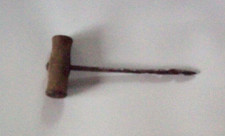 Old Wooden Corkscrew Tool hand tool 12.7 cm