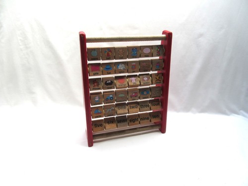 Vintage wooden alphabet