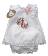 Baby Girls White Rabbit Lace