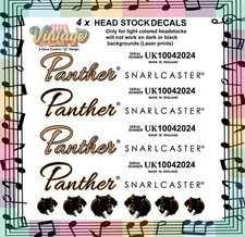 4 x Panther Guitar Head stock