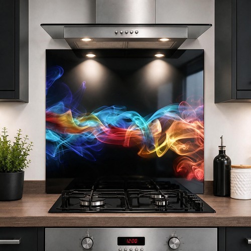 Printed glass kitchen - printed,