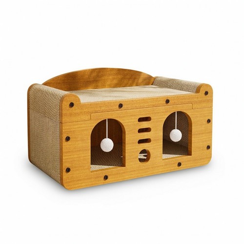 Cat house with scratching - cat,