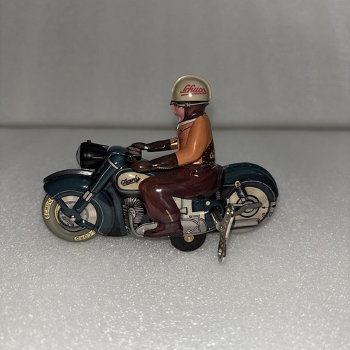 Schuco green motorcycle charly - motorcycle,