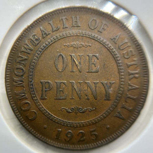 1925 penny coin broken n - coin,