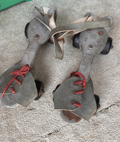 Vintage metal skates from the - metal,