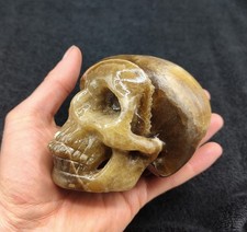 Large Honey Calcite Skull