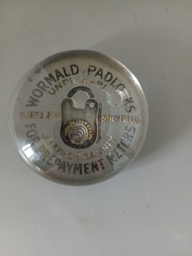 Rare wormald padlocks advert - rare,