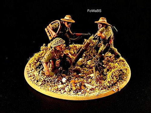 28mm ww2 gurkha medium mortar - ww2,