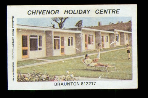 Matchbox label chivenor - matchbox,