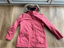 Jack Wolfskin Ladies 3in1 Waterproof Hooded Jacket & Fleece. Coral. Good Cond
