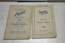 AUSTIN SEVEN LIST OF SPARE