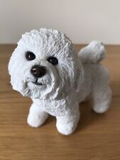 BICHON FRISE DOG ORNAMENT LEONARDS COLLECTION  IN WHITE SUPER GOOD LOOKING DOG