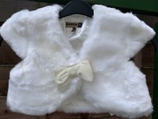 Ted Baker fake / faux Fur Shrug. Aged 10. Excellent Condition Cardigan Debenhams