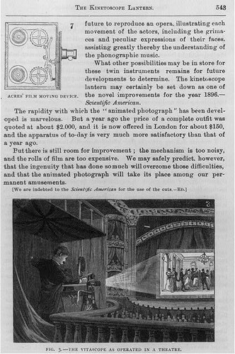 Vitascope operated theatre - operated, in