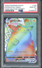 Pokemon TCG: Pikachu VMAX 188/185 Vivid Voltag Full Art Rainbow PSA 10 GEM MT