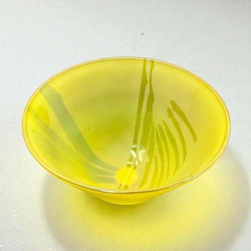 Contemporary art glass bowl - art,