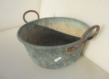 Large Antique Copper Jam Pan