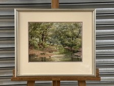 19th Century Watercolour Landscape by Peter James – Original Antique Artwork