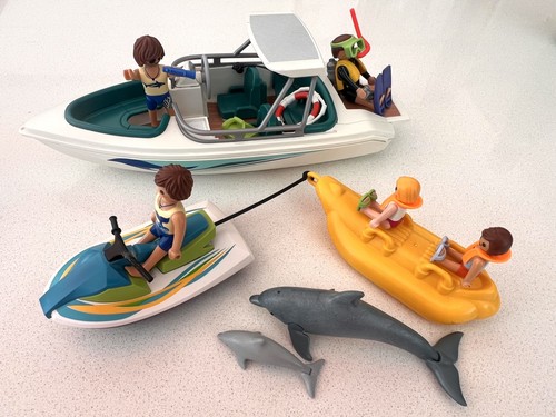 Playmobil speedboat dolphin - speedboat, &