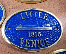 LITTLE VENICE 1816 Brass Plate