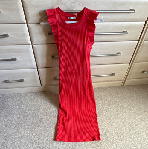 Zara women red ribbed - zara,
