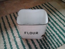 Vintage Enamel Flour