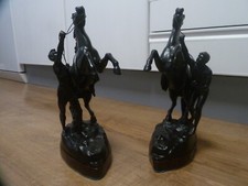 A pair of vintage spelter