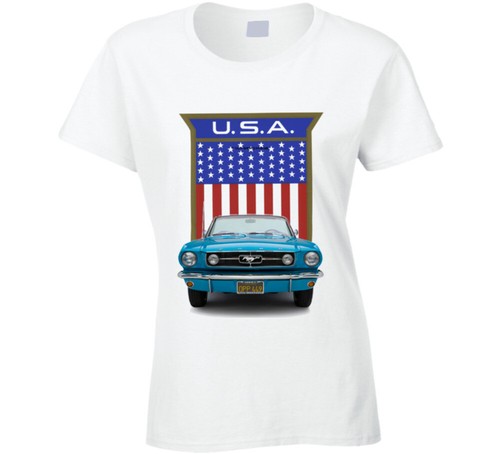 1965 mustang american flag - mustang,