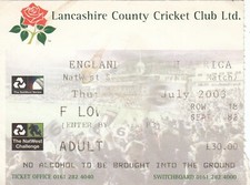 Ticket - England v South