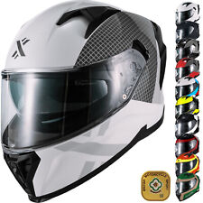 Shox Rapid ACU Gold Approved Full Face Motorcycle Helmet With Inner Sun Visor