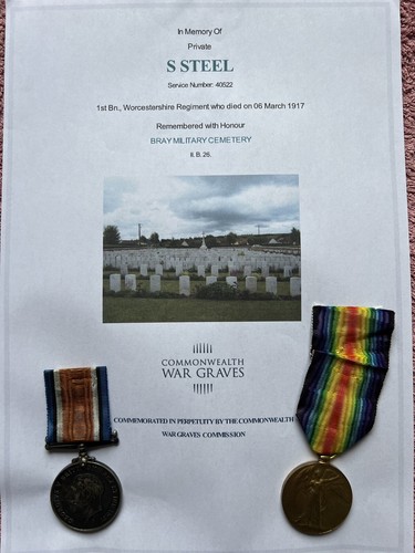 Ww1 medals steel - ww1,