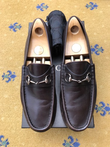 Gucci loafers leather shoes - loafers,