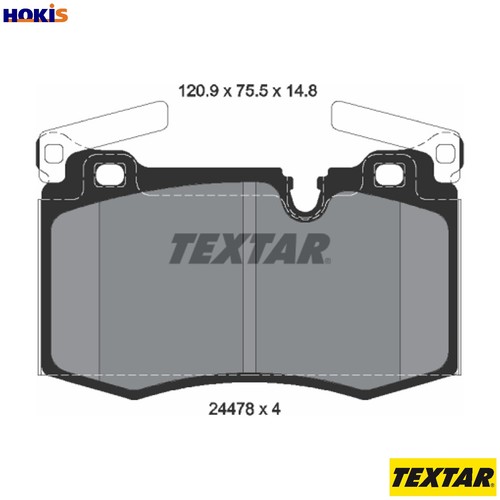 Brake pad set - set,