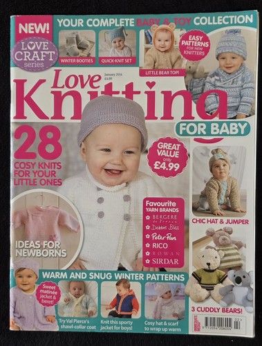 Love knitting for baby cosy - love,