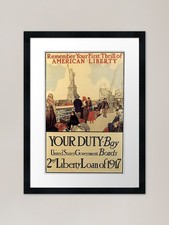 The Thrill (WW1 Poster) Framed