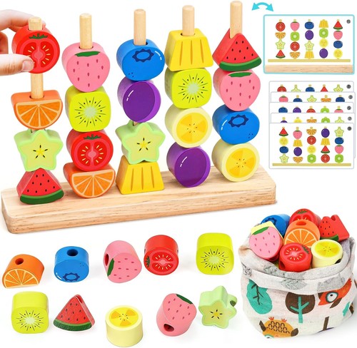 Wooden montessori toddler toys - wooden,