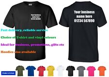 Custom-Printed T-shirt Your business name logo text brand promotion etc Unisex