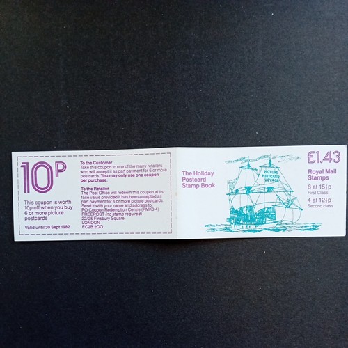 Stamp booklet 1982 fn3a - gb,