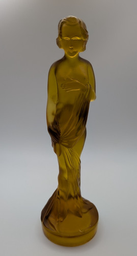 Art deco amber glass - art,