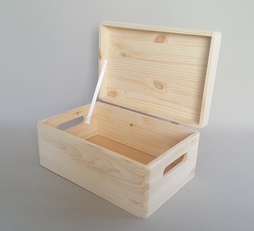 Wooden storage box 20cm - box,
