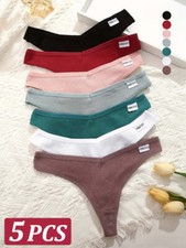 5pcs Womens Cotton Waffle