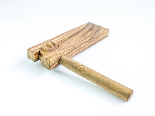Dannan wooden football rattle - football,