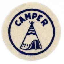 Vintage Felt Camper Patch Boy