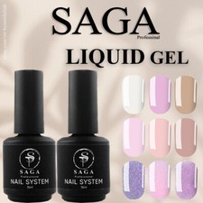 SAGA Professional LIQUID gel - one-phase GEL for Building / Gel Nail Polish BEST