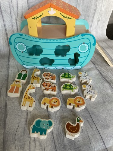 Noah ark playset wooden - ark,