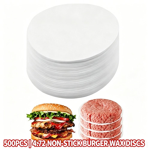500pcs non stick burger - stick, wax