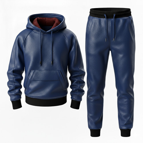 Blue men genuine lambskin - men,