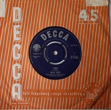 Billy Fury - I Will 7" UK