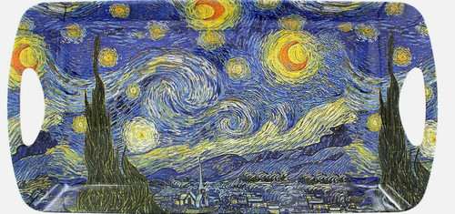 Leonardo van gogh starry - van, night