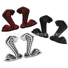1 pair of 3D sticker for Ford Mustang Cobra GT350 Shelby badge Rear trunk badge
